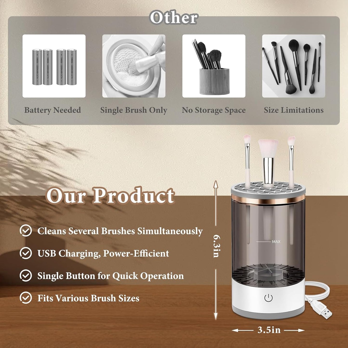 Electric Makeup Brush Cleaner - Tradeversee