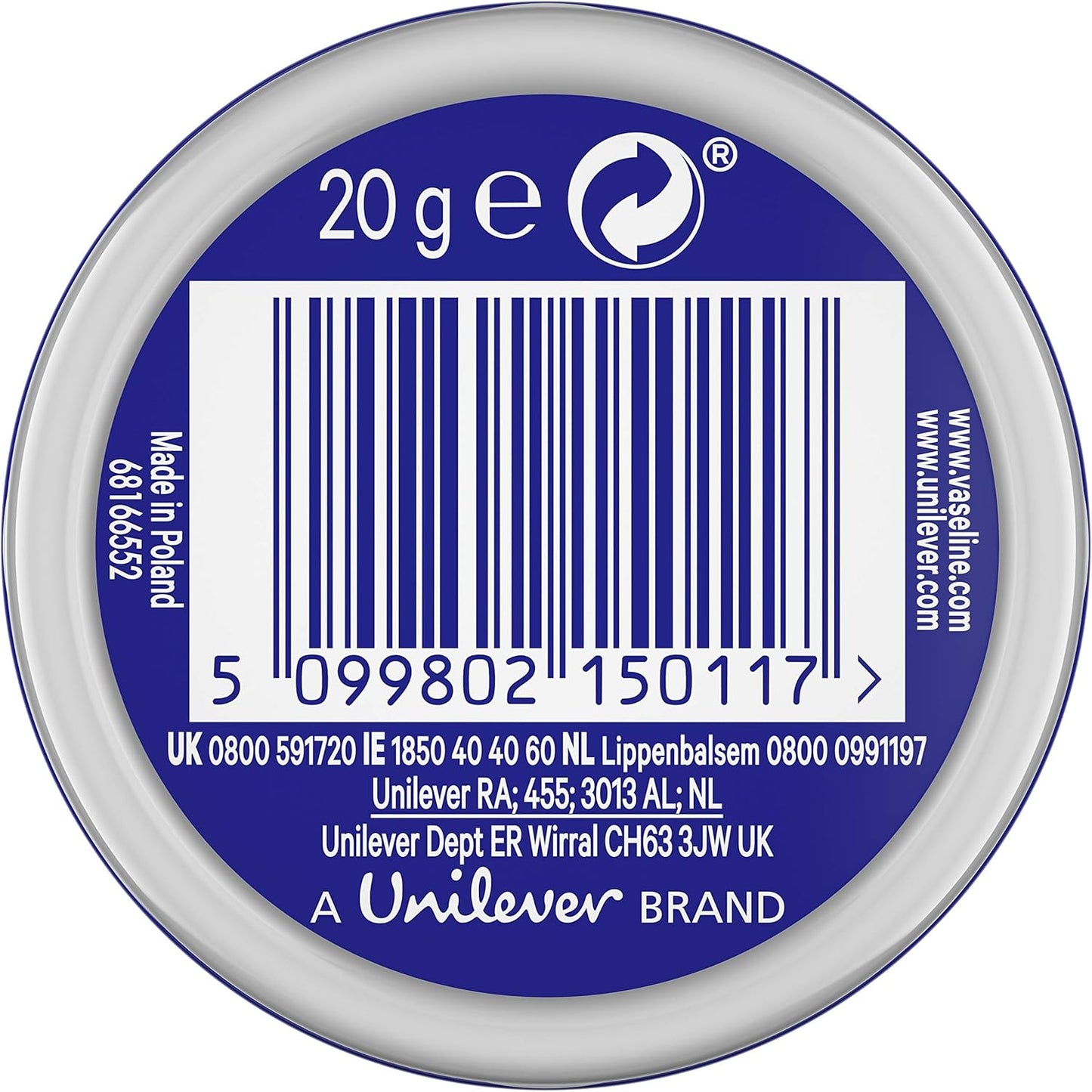 Vaseline Lip Therapy Petroleum Jelly Original - 0.7 oz - Tradeversee