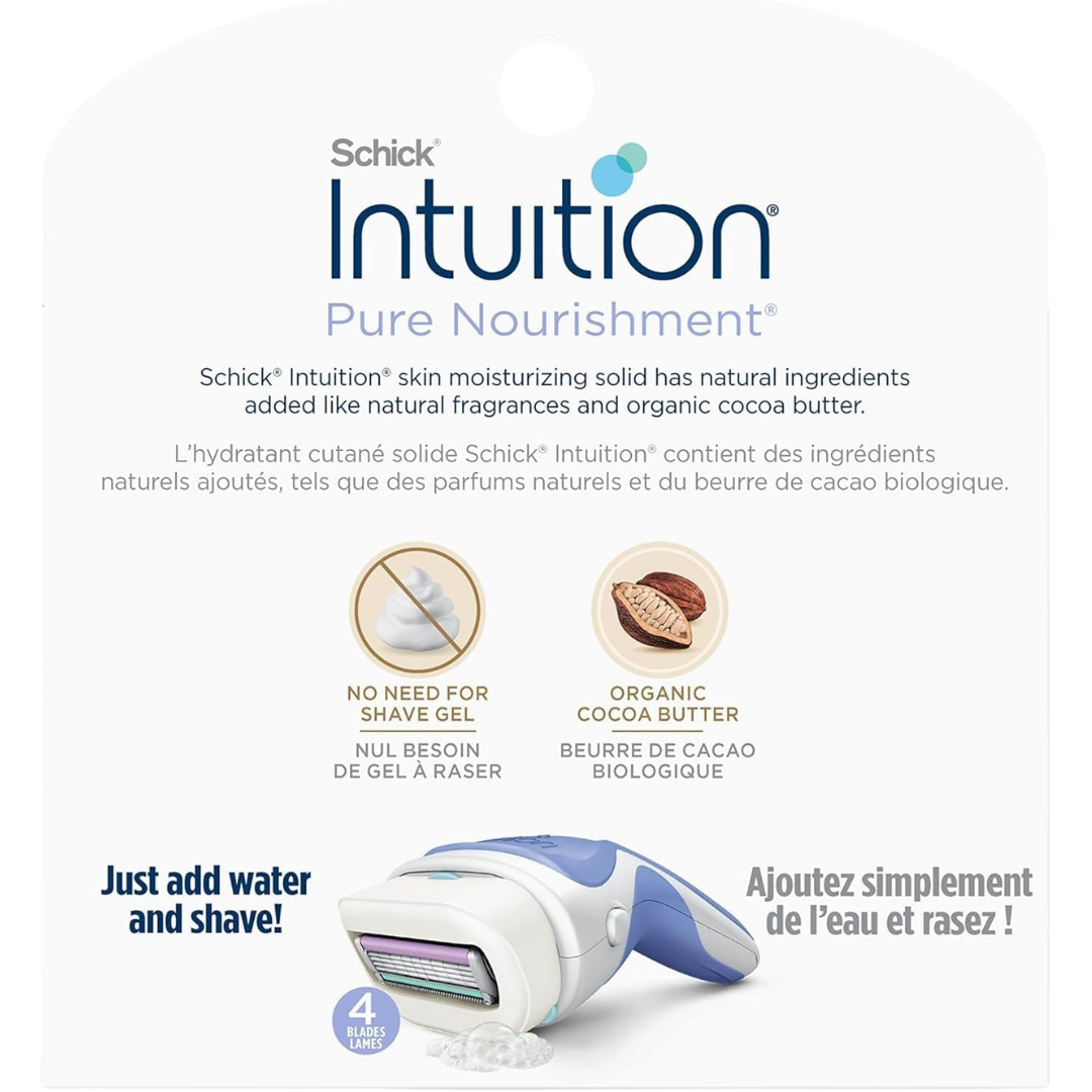 Intuition Schick Pure Nourishment Razor Refill Cartridges